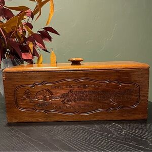 Vintage Wooden Bread Box